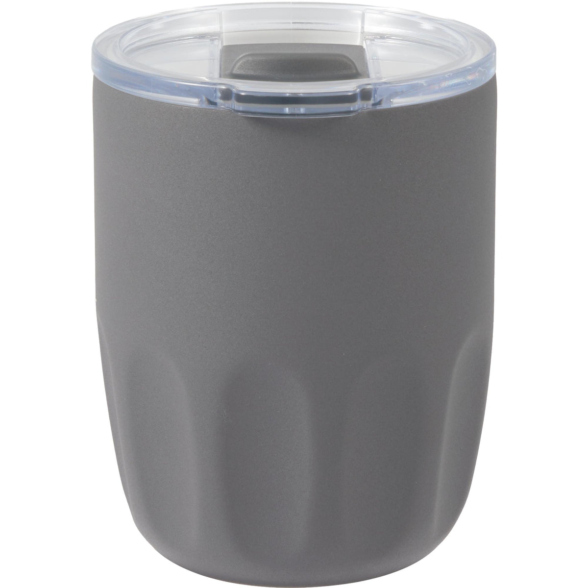Olla Ceramic Lined Vacuum Coffee Cup, 10 oz - Charcoal - Back