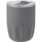 Olla Ceramic Lined Vacuum Coffee Cup, 10 oz - Charcoal - Left Angle