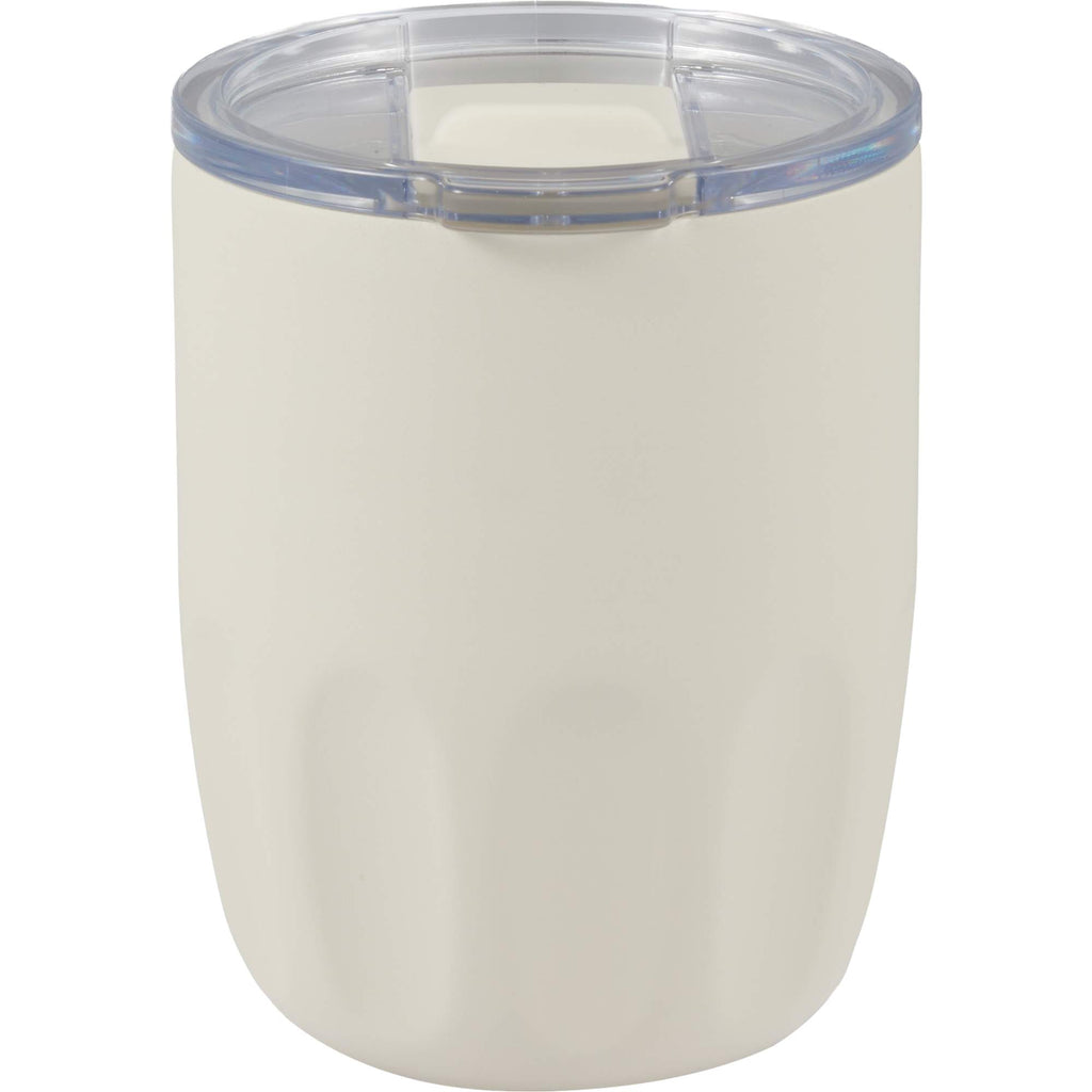 Olla Ceramic Lined Vacuum Coffee Cup, 10 oz Laser Engraving - Cream - Back