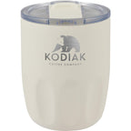 Olla Ceramic Lined Vacuum Coffee Cup, 10 oz Laser Engraving - Cream - Front