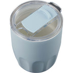 Olla Ceramic Lined Vacuum Coffee Cup, 10 oz Laser Engraving - Light Blue - Detail 2