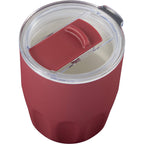 Olla Ceramic Lined Vacuum Coffee Cup, 10 oz Laser Engraving - Maroon - Detail 3