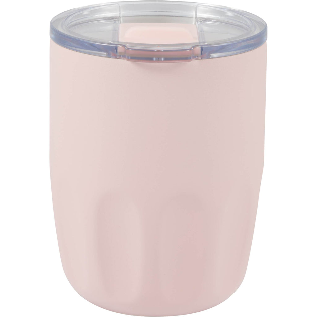 Olla Ceramic Lined Vacuum Coffee Cup, 10 oz Laser Engraving - Pink - Back