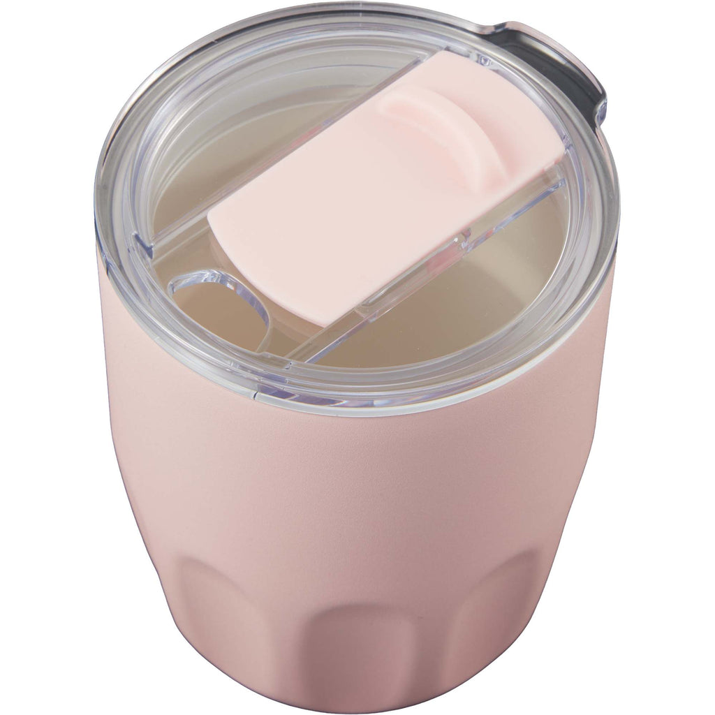 Olla Ceramic Lined Vacuum Coffee Cup, 10 oz Laser Engraving - Pink - Detail 2
