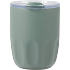 Olla Ceramic Lined Vacuum Coffee Cup, 10 oz Laser Engraving - Sage - Back
