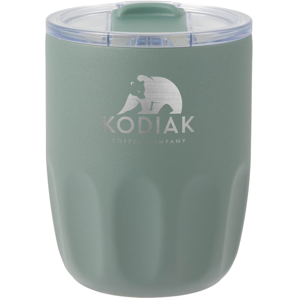 Olla Ceramic Lined Vacuum Coffee Cup, 10 oz Laser Engraving - Sage - Front
