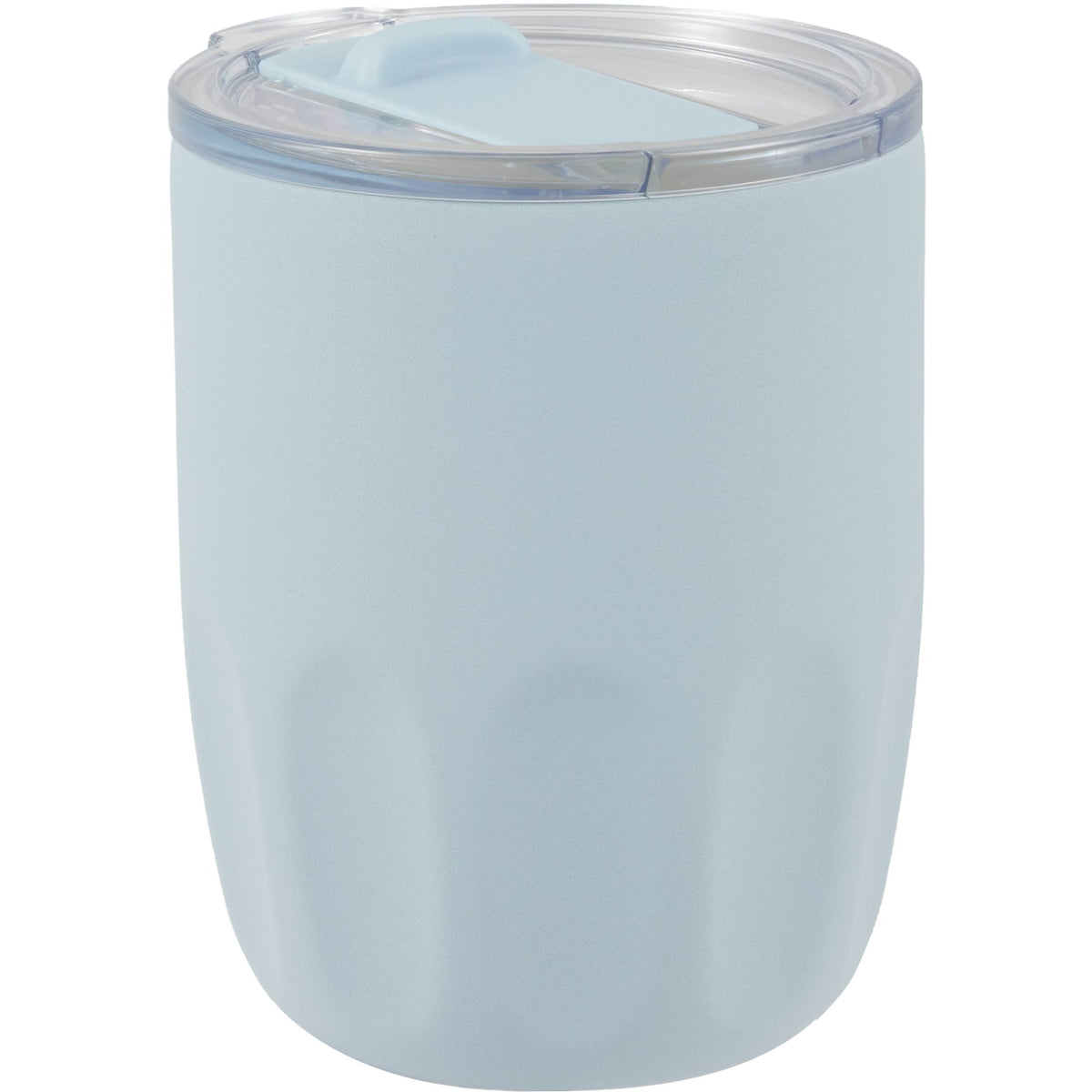 Olla Ceramic Lined Vacuum Coffee Cup, 10 oz - Light Blue - Right Angle