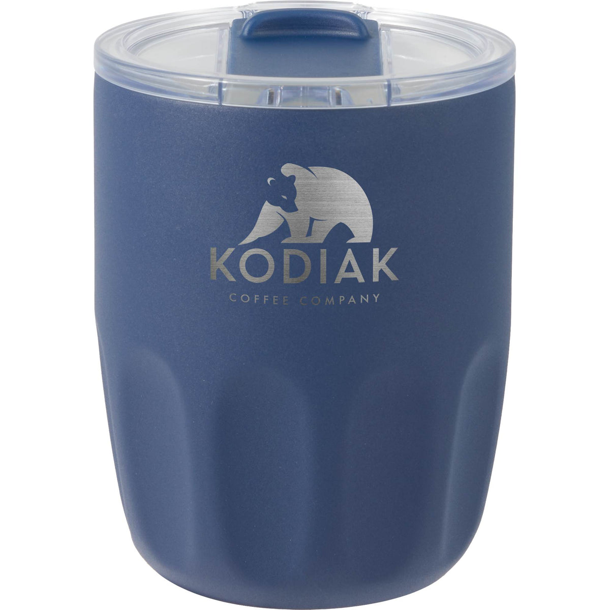 Olla Ceramic Lined Vacuum Coffee Cup, 10 oz - Navy - Front