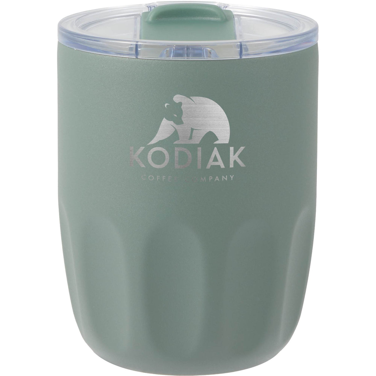 Olla Ceramic Lined Vacuum Coffee Cup, 10 oz - Sage - Front
