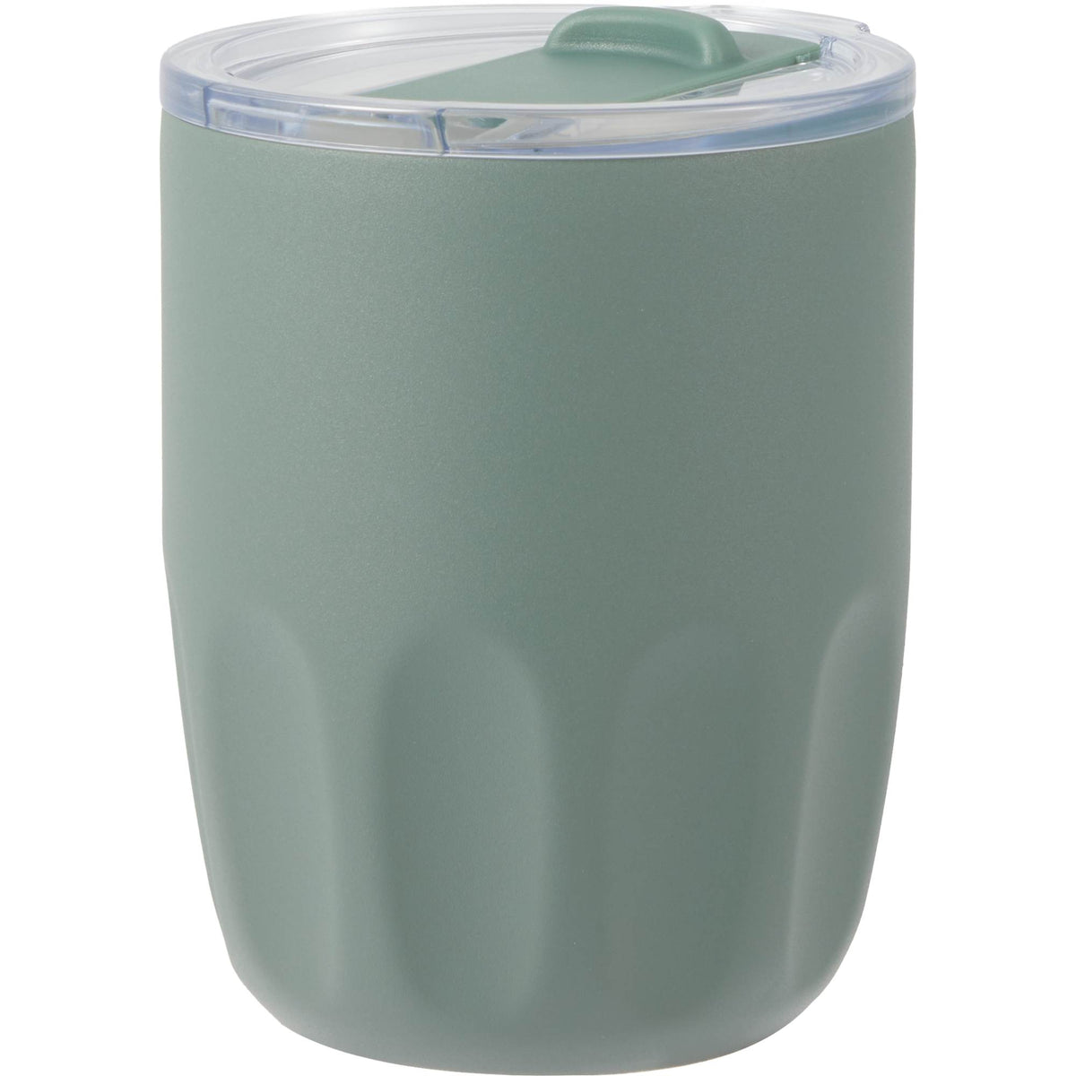 Olla Ceramic Lined Vacuum Coffee Cup, 10 oz - Sage - Left Angle