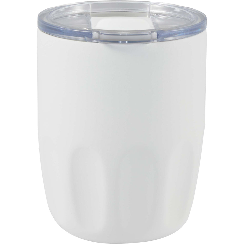 Olla Ceramic Lined Vacuum Coffee Cup, 10 oz - White - Back