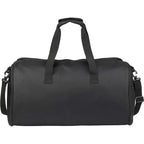 Olympus Garment Duffel Bag in Recycled Polyester Embroidery - Black - Back