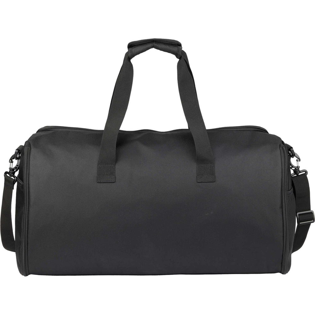 Olympus Garment Duffel Bag in Recycled Polyester Transfer - Black - Back