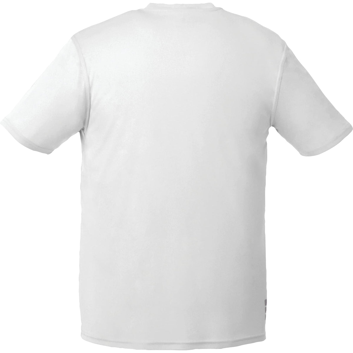 Omi Performance Tech Tee for Men Debossing - White - Back Flat