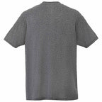 Omi Performance Tech Tee for Men Embroidery - Heather Charcoal - Back Flat