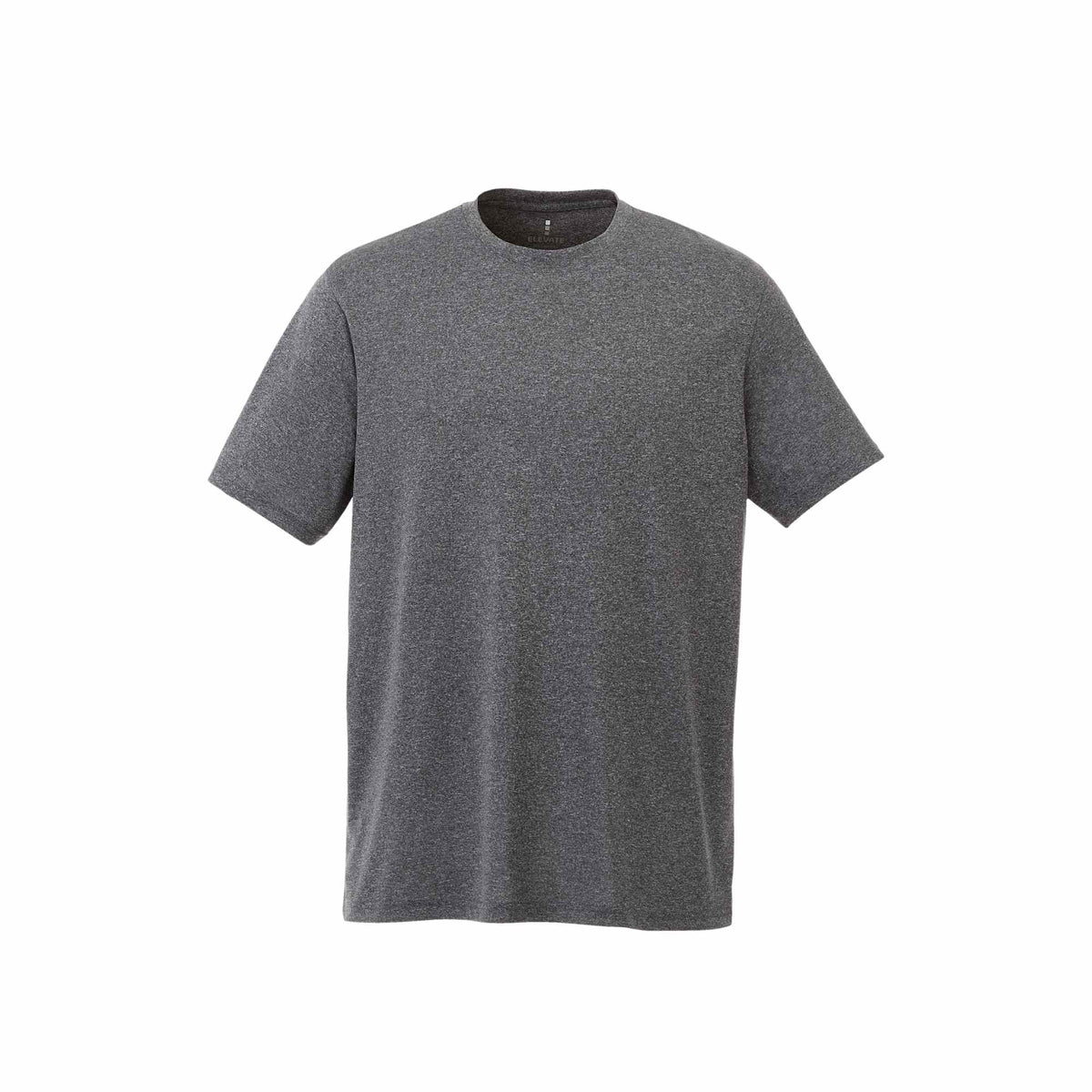 Omi Performance Tech Tee for Men Embroidery - Heather Charcoal - Front