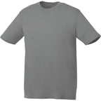 Omi Performance Tech Tee for Men Embroidery - Steel Grey - Front Flat