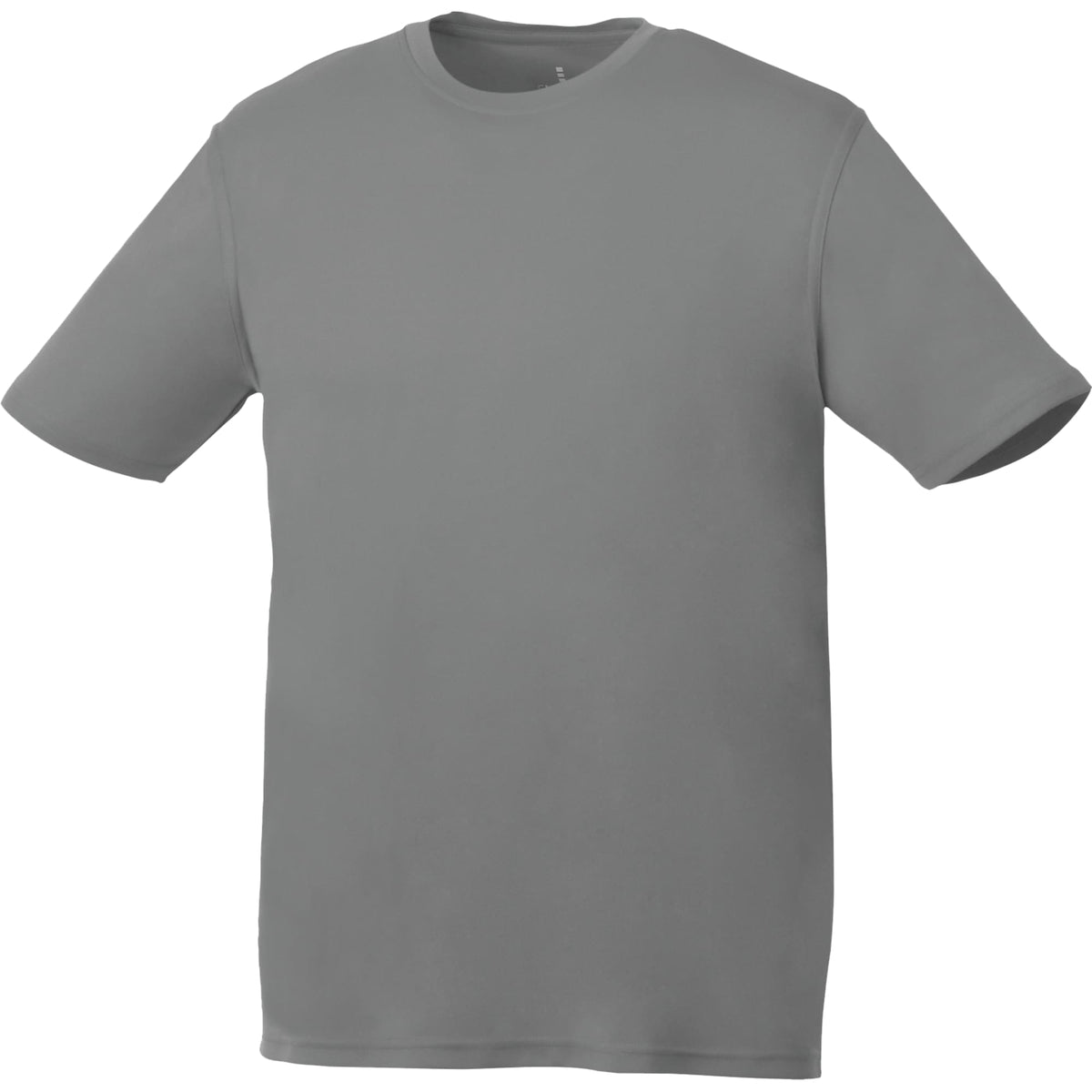Omi Performance Tech Tee for Men Embroidery - Steel Grey - Front Flat