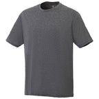 Omi Performance Tech Tee for Men Laser Engraving - Heather Charcoal - Front Flat