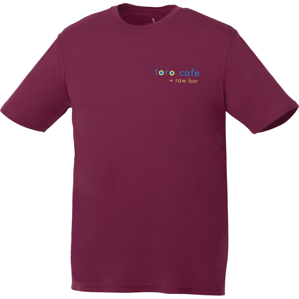 Omi Performance Tech Tee for Men Transfer - Maroon - Flat