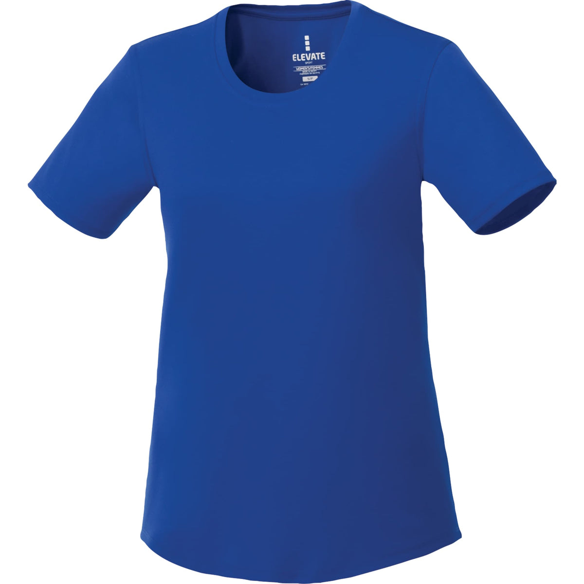 Omi Performance Tech Tee for Women Debossing - New Royal - Front Flat