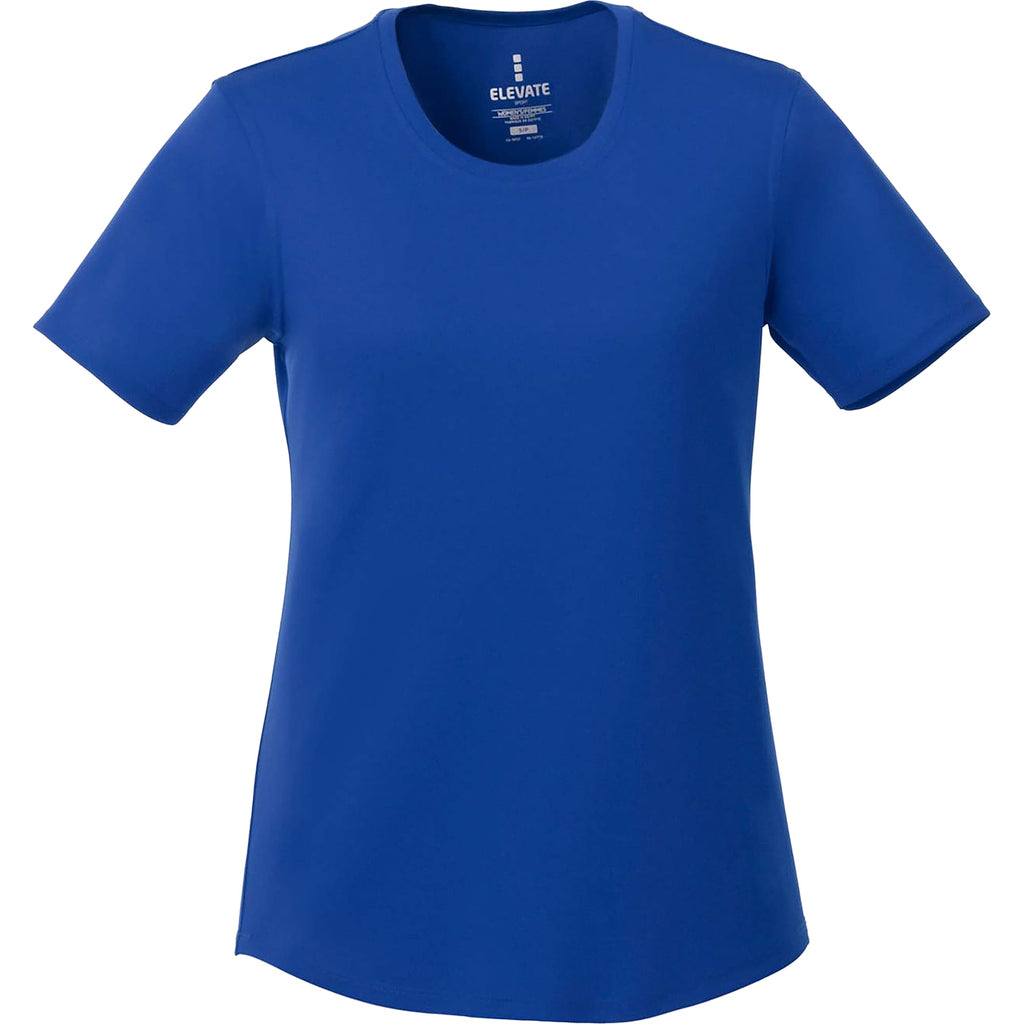 Omi Performance Tech Tee for Women Debossing - New Royal - Front