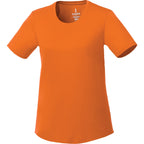 Omi Performance Tech Tee for Women Debossing - Orange - Front Flat