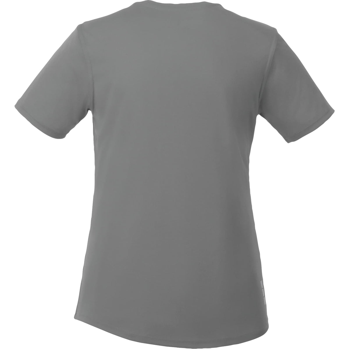 Omi Performance Tech Tee for Women Debossing - Steel Grey - Back Flat