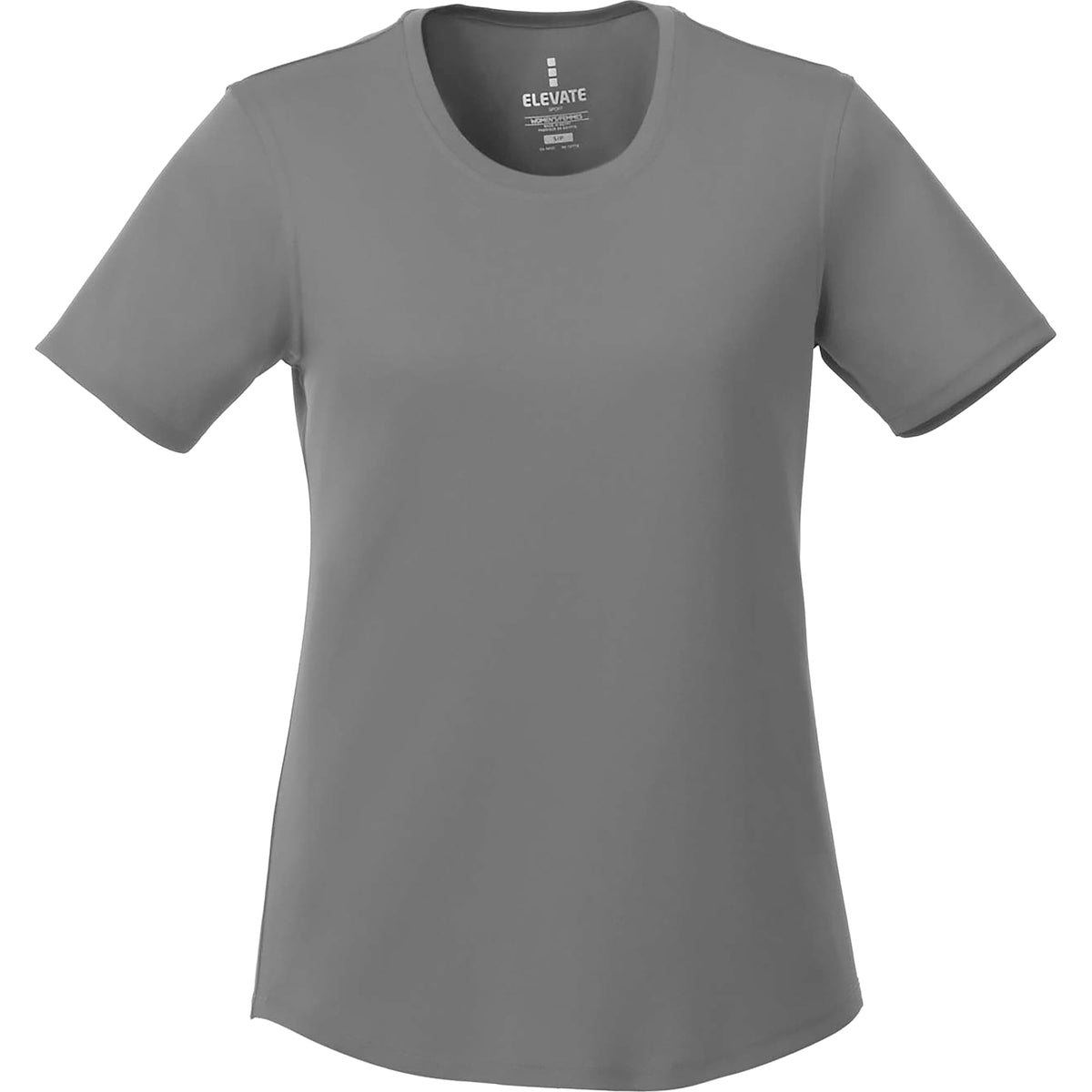 Omi Performance Tech Tee for Women Debossing - Steel Grey - Front