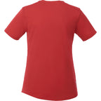 Omi Performance Tech Tee for Women Debossing - Team Red - Back Flat