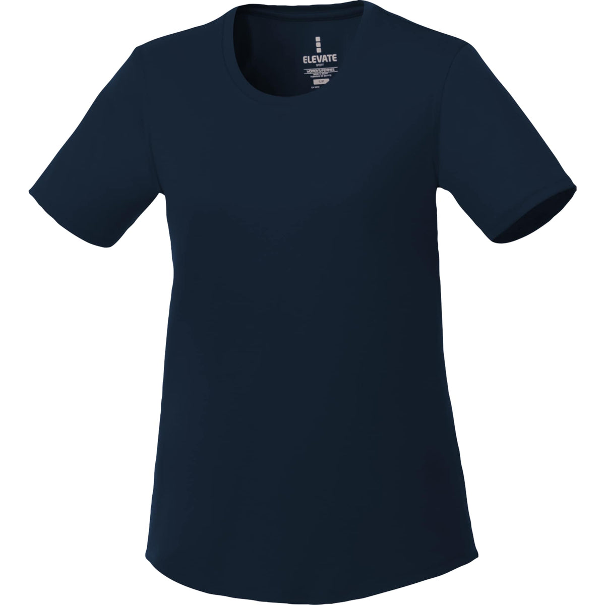 Omi Performance Tech Tee for Women Embroidery - Navy - Front Flat