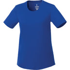 Omi Performance Tech Tee for Women Embroidery - New Royal - Front Flat