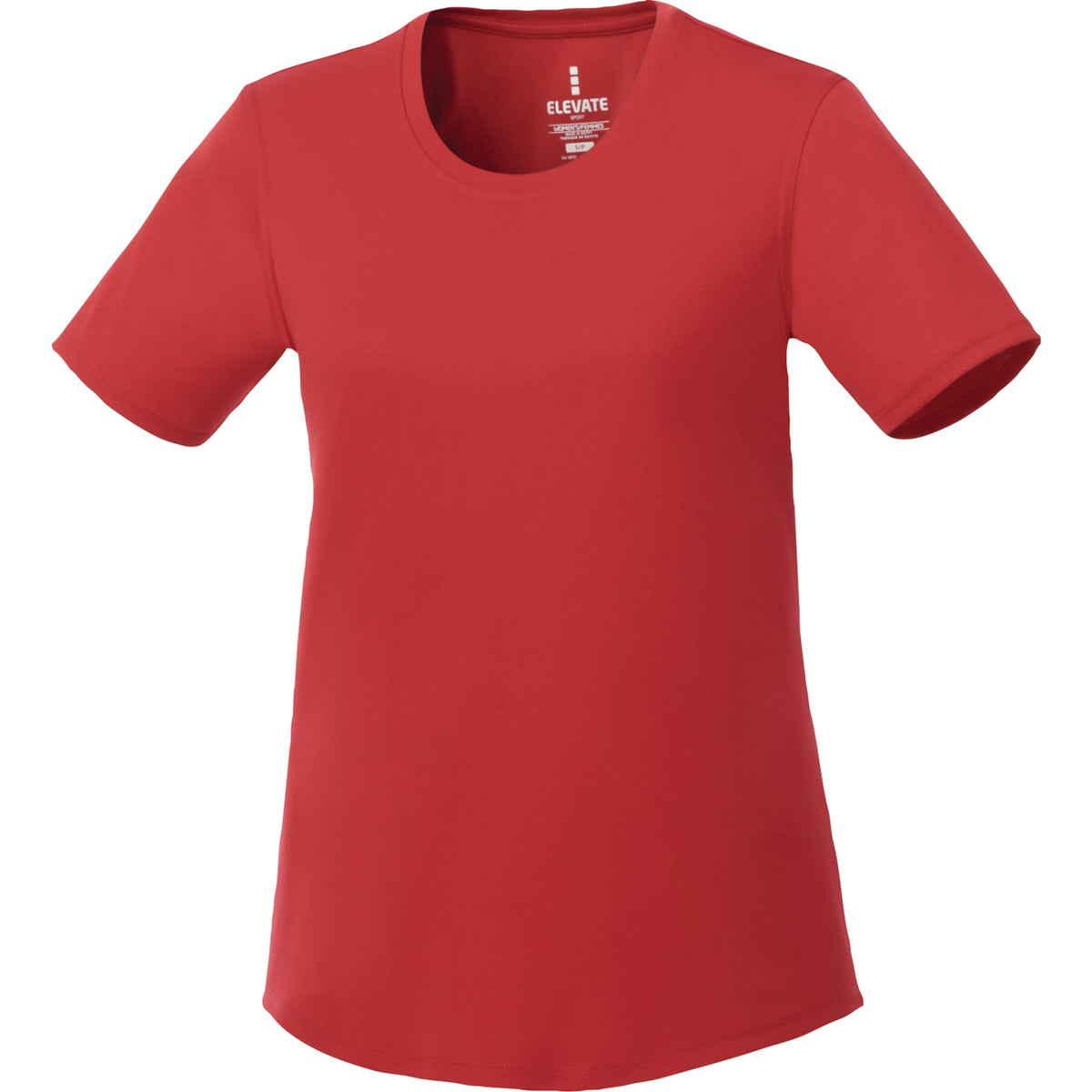 Omi Performance Tech Tee for Women Embroidery - Team Red - Front Flat