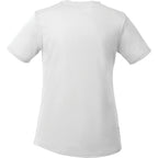 Omi Performance Tech Tee for Women Embroidery - White - Back Flat