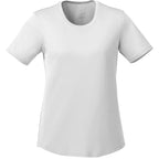 Omi Performance Tech Tee for Women Embroidery - White - Front
