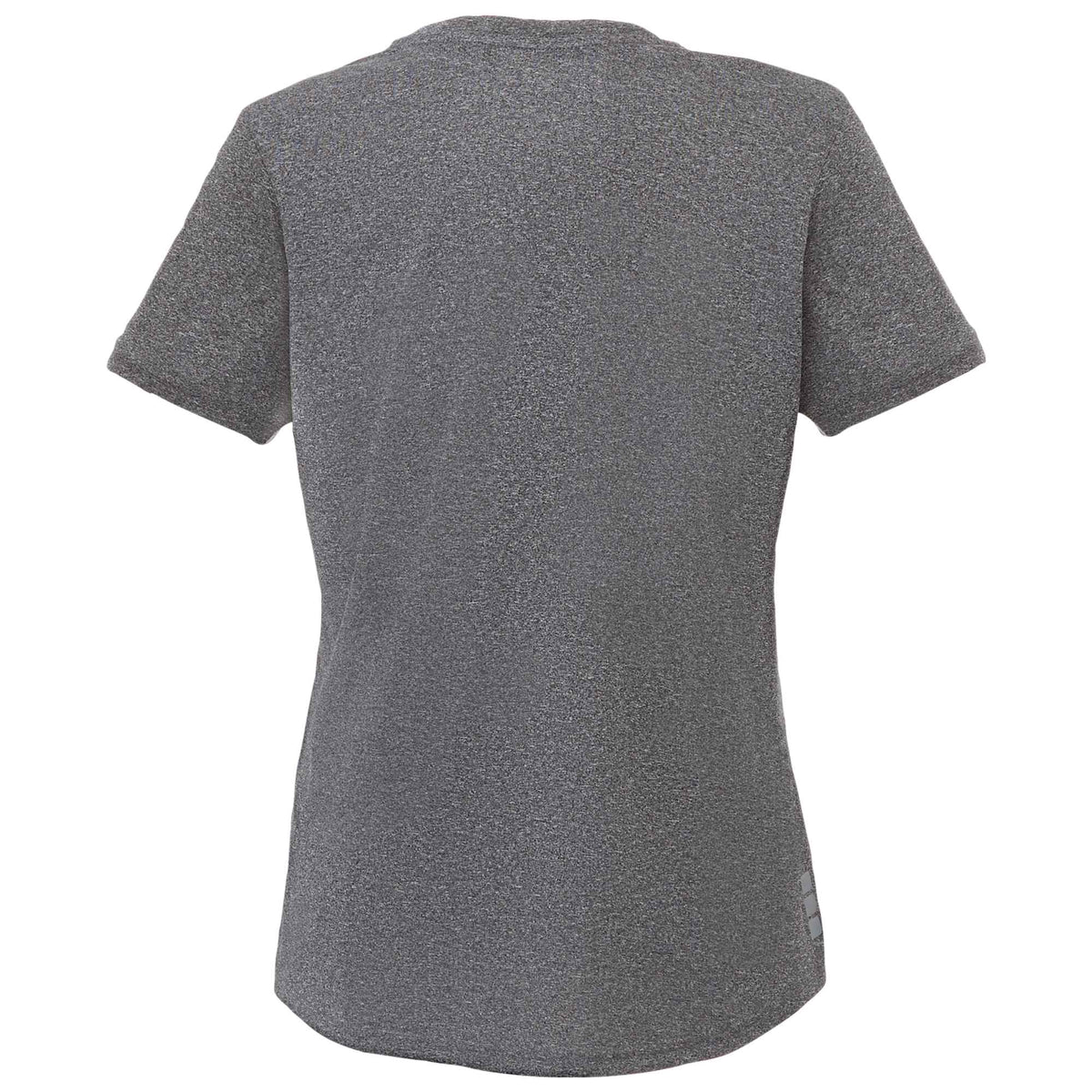 Omi Performance Tech Tee for Women Transfer - Heather Charcoal - Back Flat