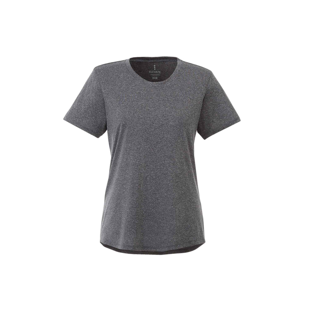 Omi Performance Tech Tee for Women Transfer - Heather Charcoal - Front