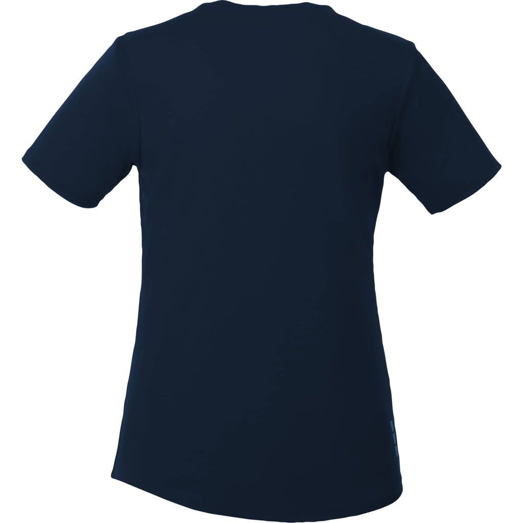 Omi Performance Tech Tee for Women Transfer - Navy - Back Flat