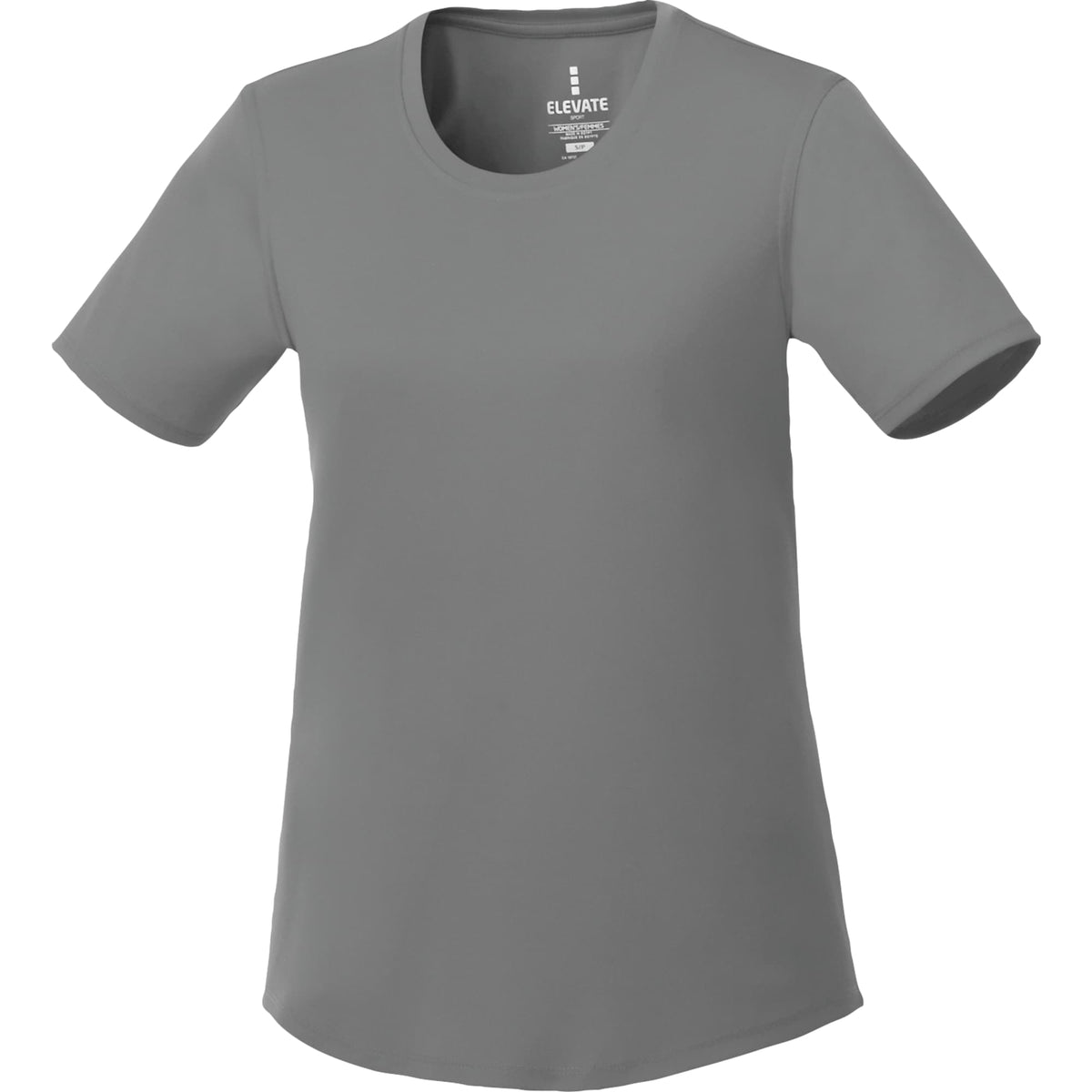 Omi Performance Tech Tee for Women Transfer - Steel Grey - Front Flat
