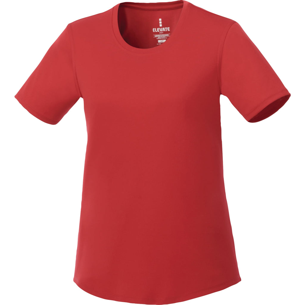 Omi Performance Tech Tee for Women Transfer - Team Red - Front Flat