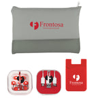 On-the-Go Tech Essentials Kit Full Color - Red - Silk Screen