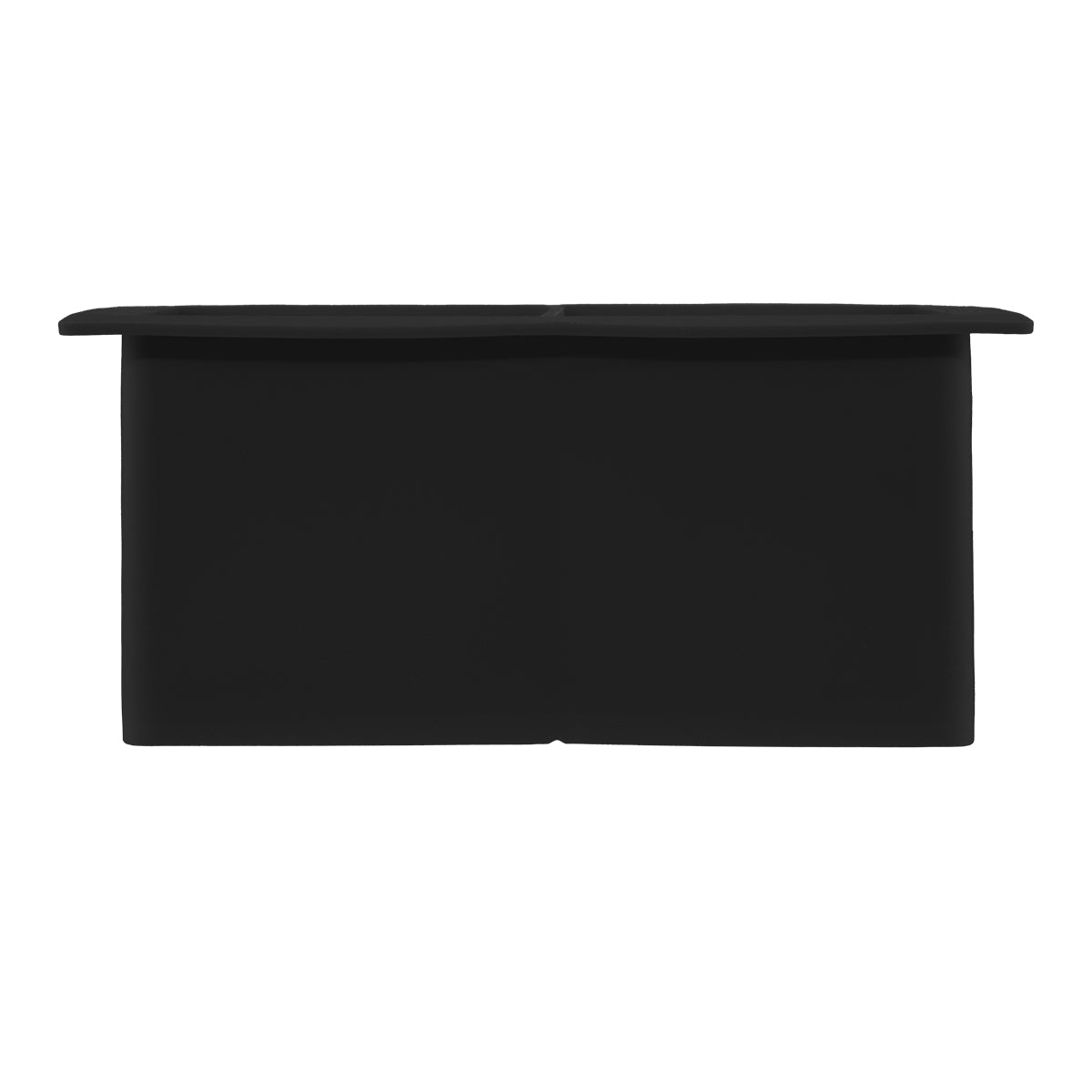 On the Rocks Tray for Ice Cubes - Black - Front