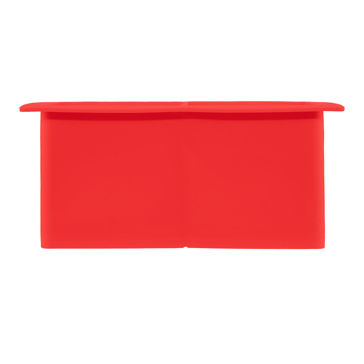 On the Rocks Tray for Ice Cubes - Red - Front