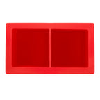 On the Rocks Tray for Ice Cubes - Red - Top