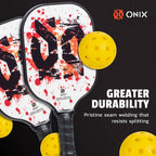 Onix Recruit Composite Pickleball Set with Four Balls - White - Front Detail 2