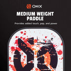 Onix Recruit Composite Pickleball Set with Four Balls - White - Front Detail 3