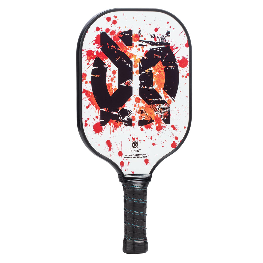 Onix Recruit Composite Pickleball Set with Four Balls - White - Front Paddle 3