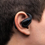 Open Ear Wireless Earbuds with Charging Case - Black - Inuse
