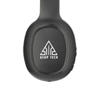 Oppo Wireless Headphones with Built-In Microphone - Black - Side