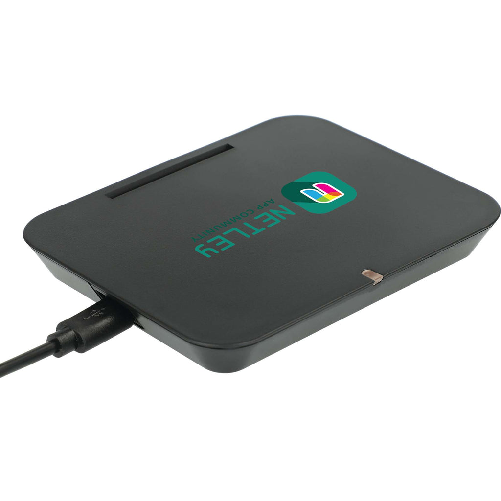 Optic Adjustable Wireless Charging Phone Stand - Black - Front 3